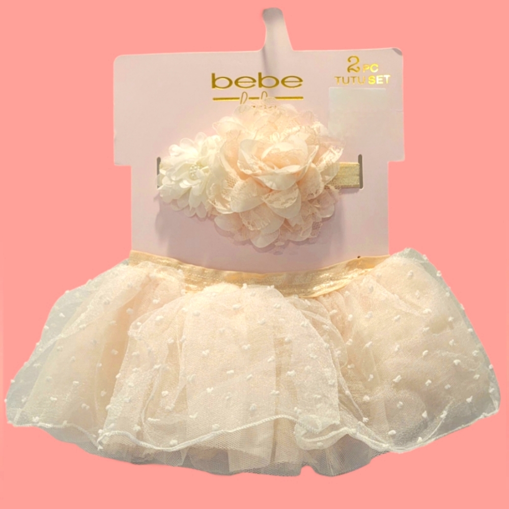 Bebe Baby Tutu & Headband Set